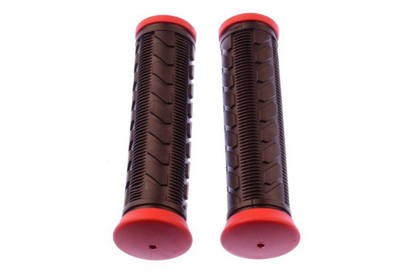 Грипсы CWB-9923L, универсальные, кратон/пвх, черно-красные